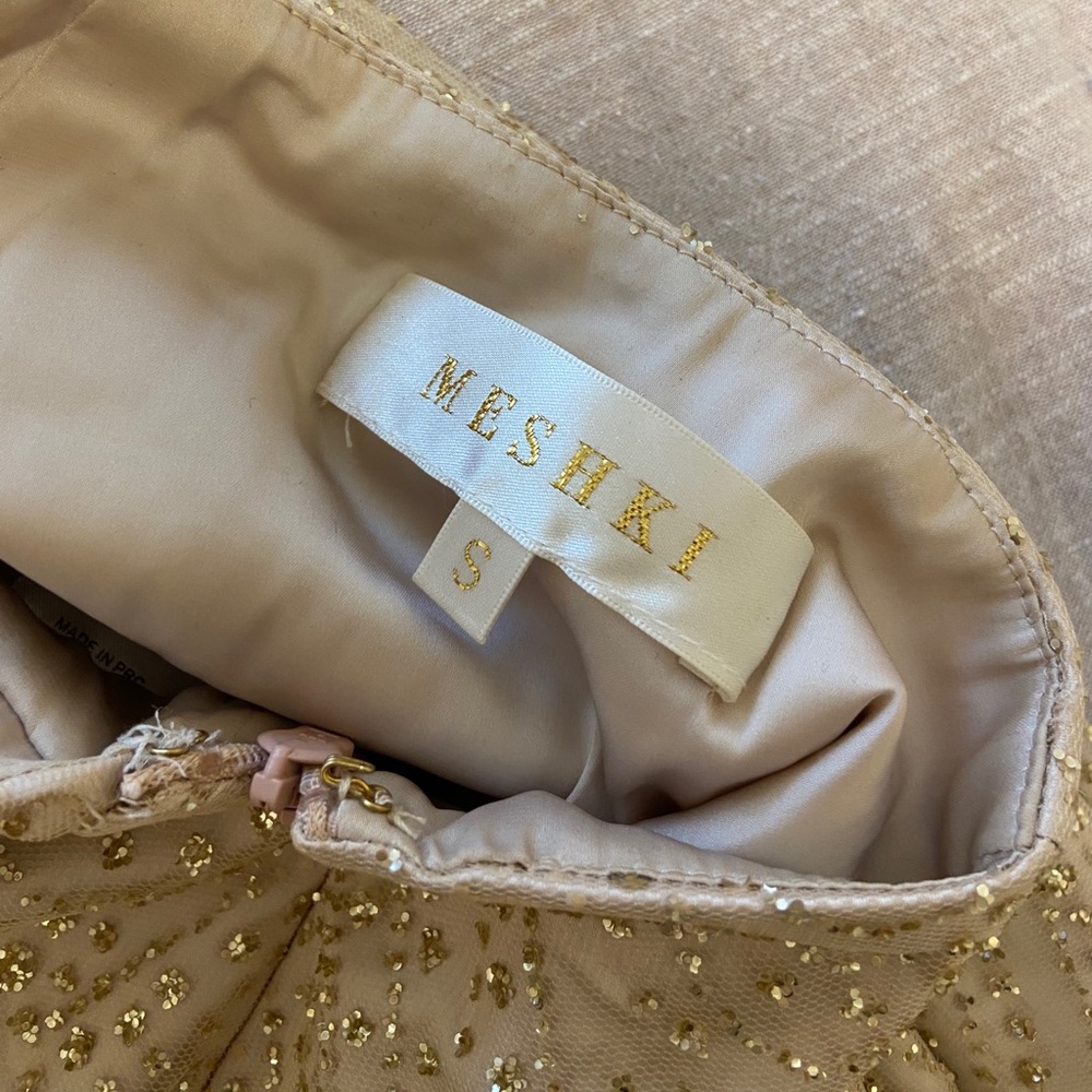 Meskhi Champagne Maxi Dress